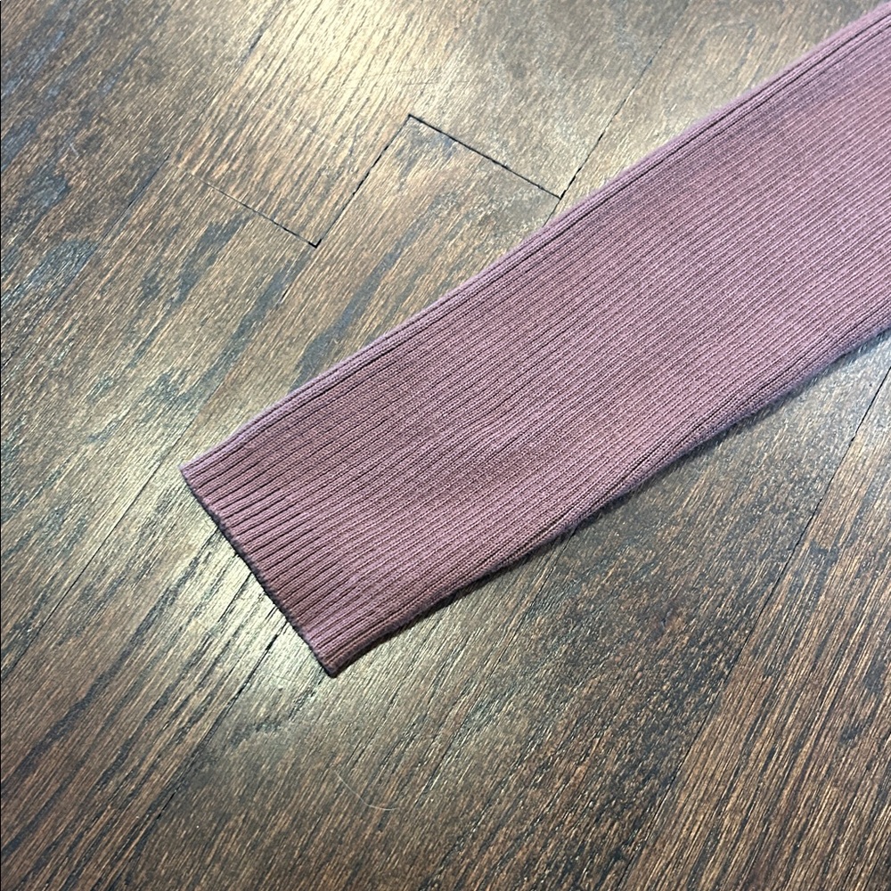 Audrey 3+1 Women’s Mauve Cropped Zip-Up Hoodie Size Small - Picture 5 of 9